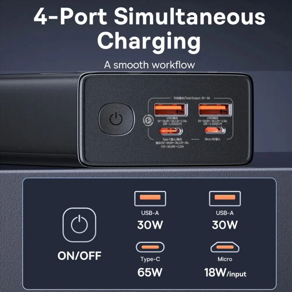 Baseus Star-Lord Digital Display Fast Charging Power Bank 30000mAh 65W - Image 4