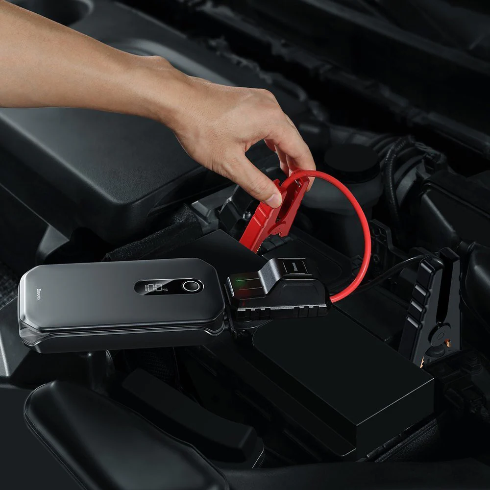 Baseus Super Energy Pro Car Jump Starter 12000mAh 12V (1000A / 600A) - Black - Image 4