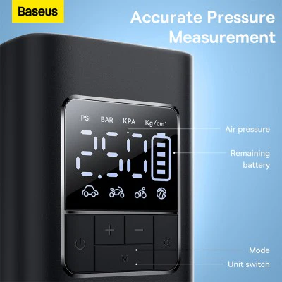 Baseus Super Mini Pro Series Wireless Car Inflator - Cluster Black - Image 9