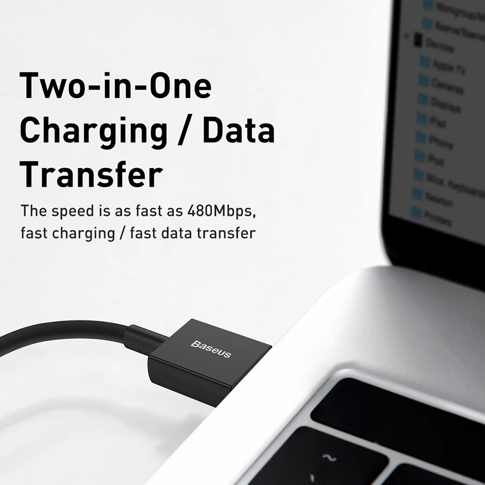 Baseus Superior Series Fast Charging Data Cable USB to iP 2.4A 0.25M - Image 6