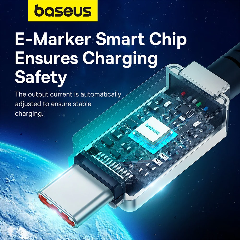 Baseus Unbreakable Series Fast Charging Data Cable Type-C to Type-C 100W 2m Compatible for iPhone 15 16 Series - Image 11