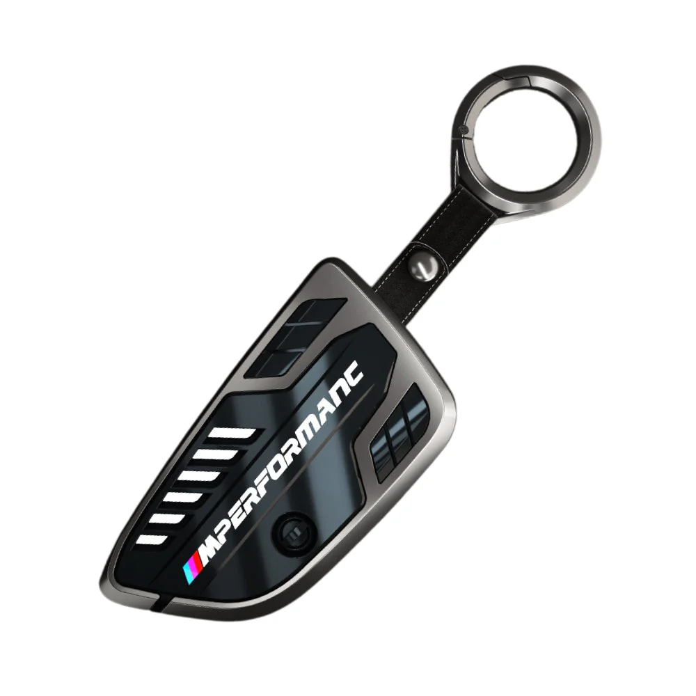 BMW Carbon Fiber Metal Protective Car Key Fob Case Cover For 1, 3, 4, 5, 6 Series, X3, X5, X6, X7