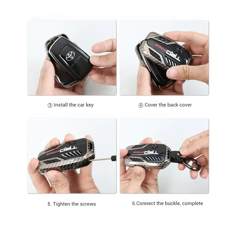 BMW Carbon Fiber Metal Protective Car Key Fob Case Cover For 1, 3, 4, 5, 6 Series, X3, X5, X6, X7 - Image 14