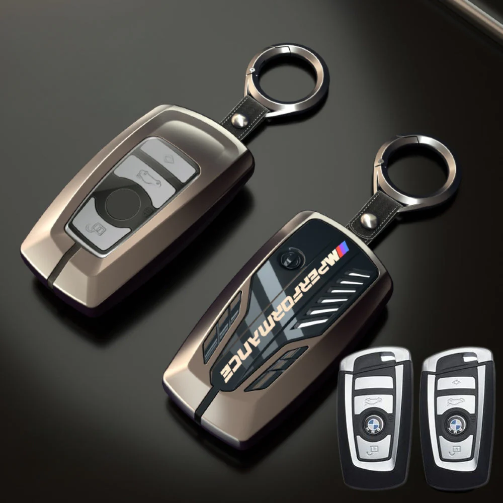 BMW Carbon Fiber Metal Protective Car Key Fob Case Cover For 1, 3, 4, 5, 6 Series, X3, X5, X6, X7 - Image 7