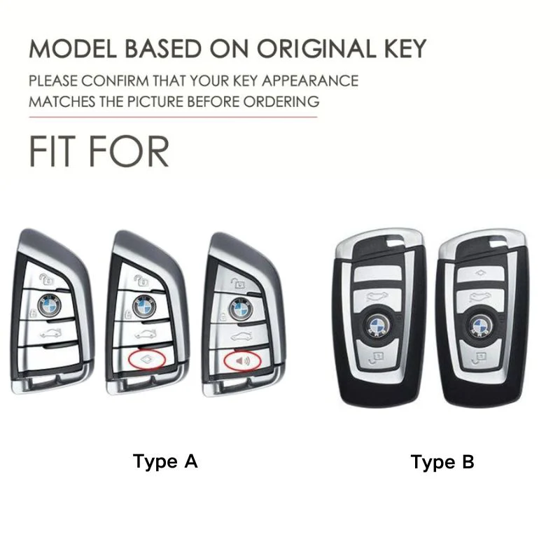 BMW Carbon Fiber Metal Protective Car Key Fob Case Cover For 1, 3, 4, 5, 6 Series, X3, X5, X6, X7 - Image 8