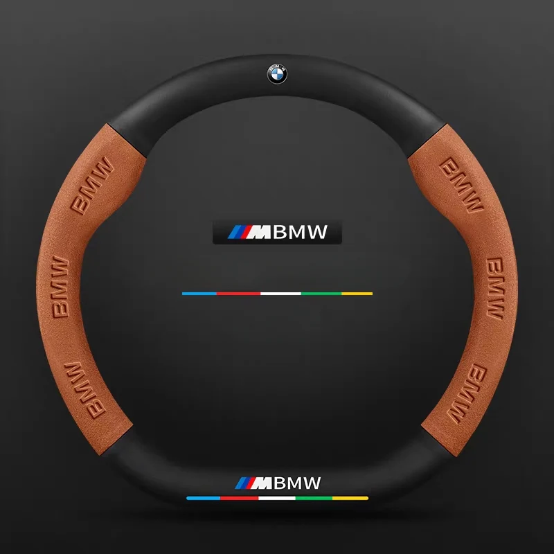 BMW iX3/4/5/6 Leather-Texture Suede Steering Wheel Cover – Non-Slip, Durable, Sporty Feel & Steering Wheel Protection - Image 10