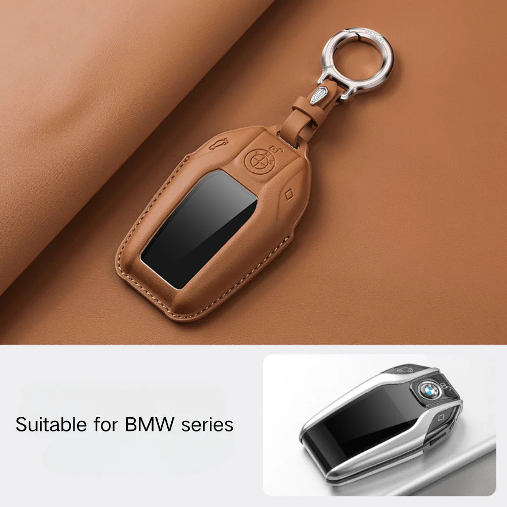 BMW Leather Car Key Fob Case Cover For 1, 2, 3, 5, 7 Series, X1, X3, X5, X6, X7, ix1, ix40, ix50, i8 - Image 11