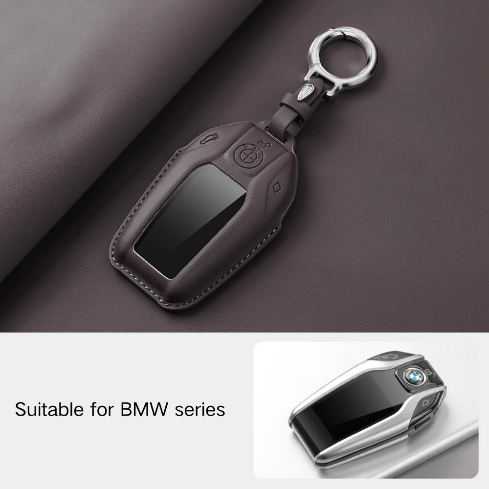 BMW Leather Car Key Fob Case Cover For 1, 2, 3, 5, 7 Series, X1, X3, X5, X6, X7, ix1, ix40, ix50, i8 - Image 14