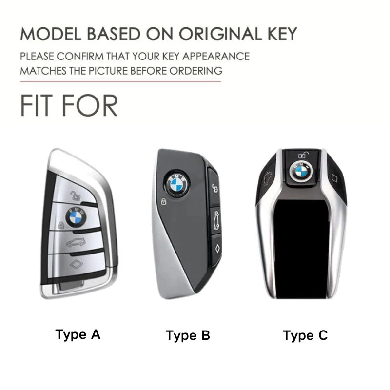 BMW Leather Car Key Fob Case Cover For 1, 2, 3, 5, 7 Series, X1, X3, X5, X6, X7, ix1, ix40, ix50, i8 - Image 2