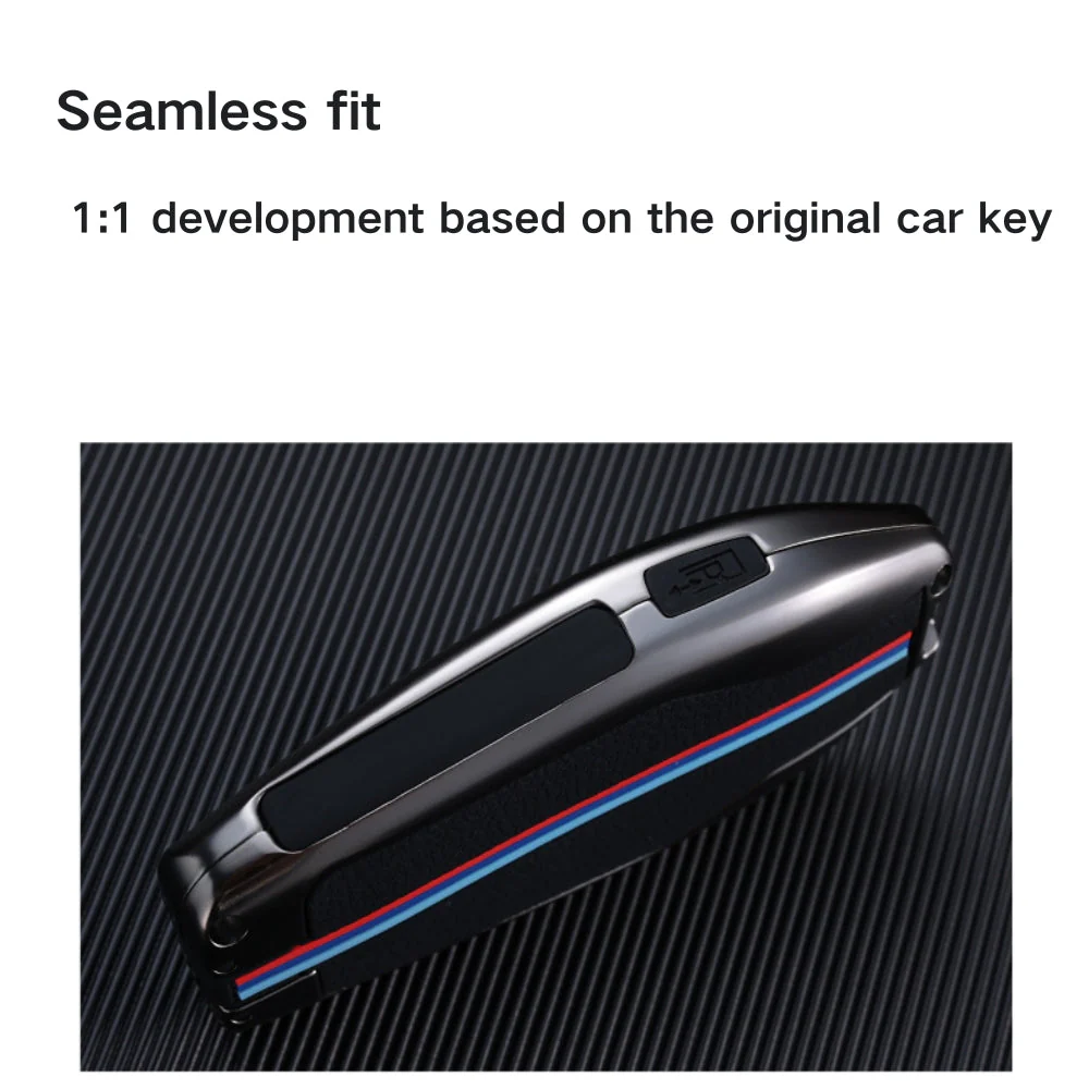 BMW Metal Shell & Soft Silicone Full Protection Car Key Fob Case Cover For 5, 6, 7 Series, X3, X5, X6, X7 - Image 8