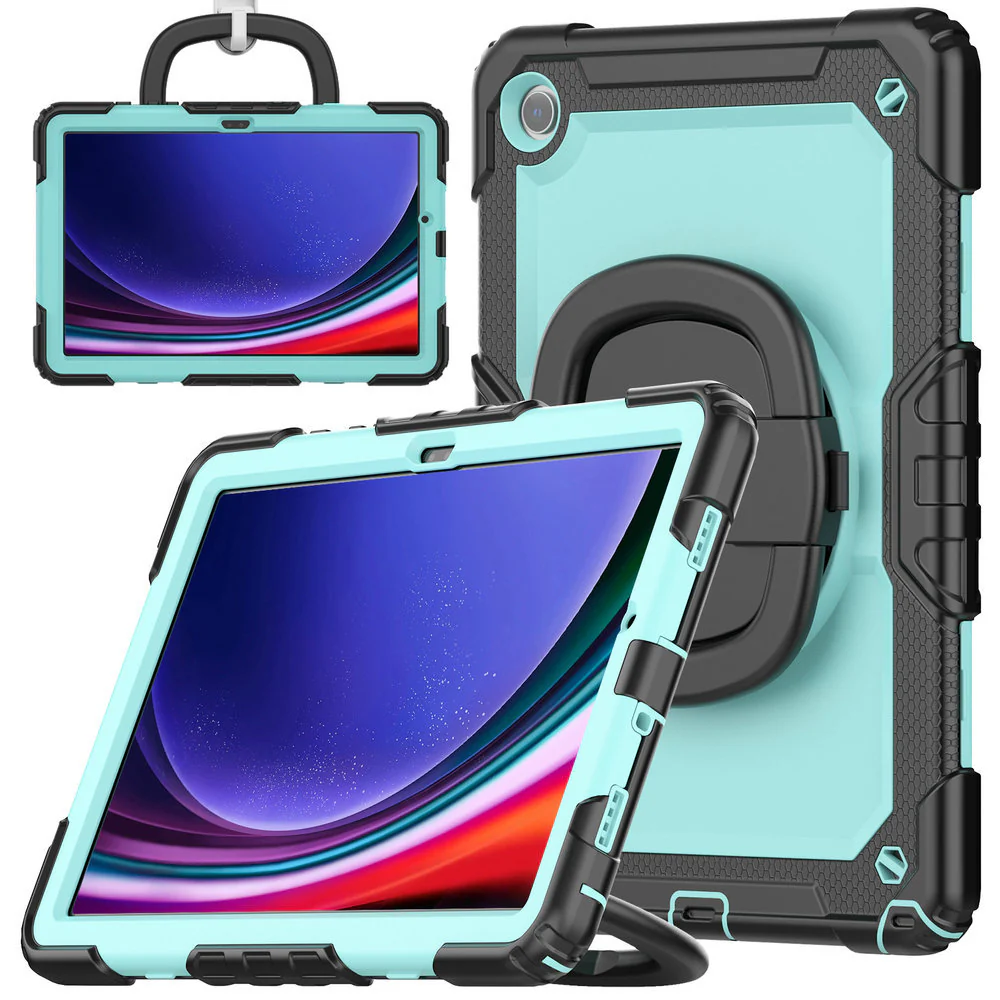 [Built-in 360 Degree Stand] Samsung Galaxy Tab S10 FE Plus (2025) 13.1" - Heavy Duty Rugged Series Case