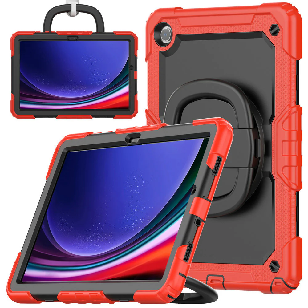 [Built-in 360 Degree Stand] Samsung Galaxy Tab S10 FE Plus (2025) 13.1" - Heavy Duty Rugged Series Case - Image 4