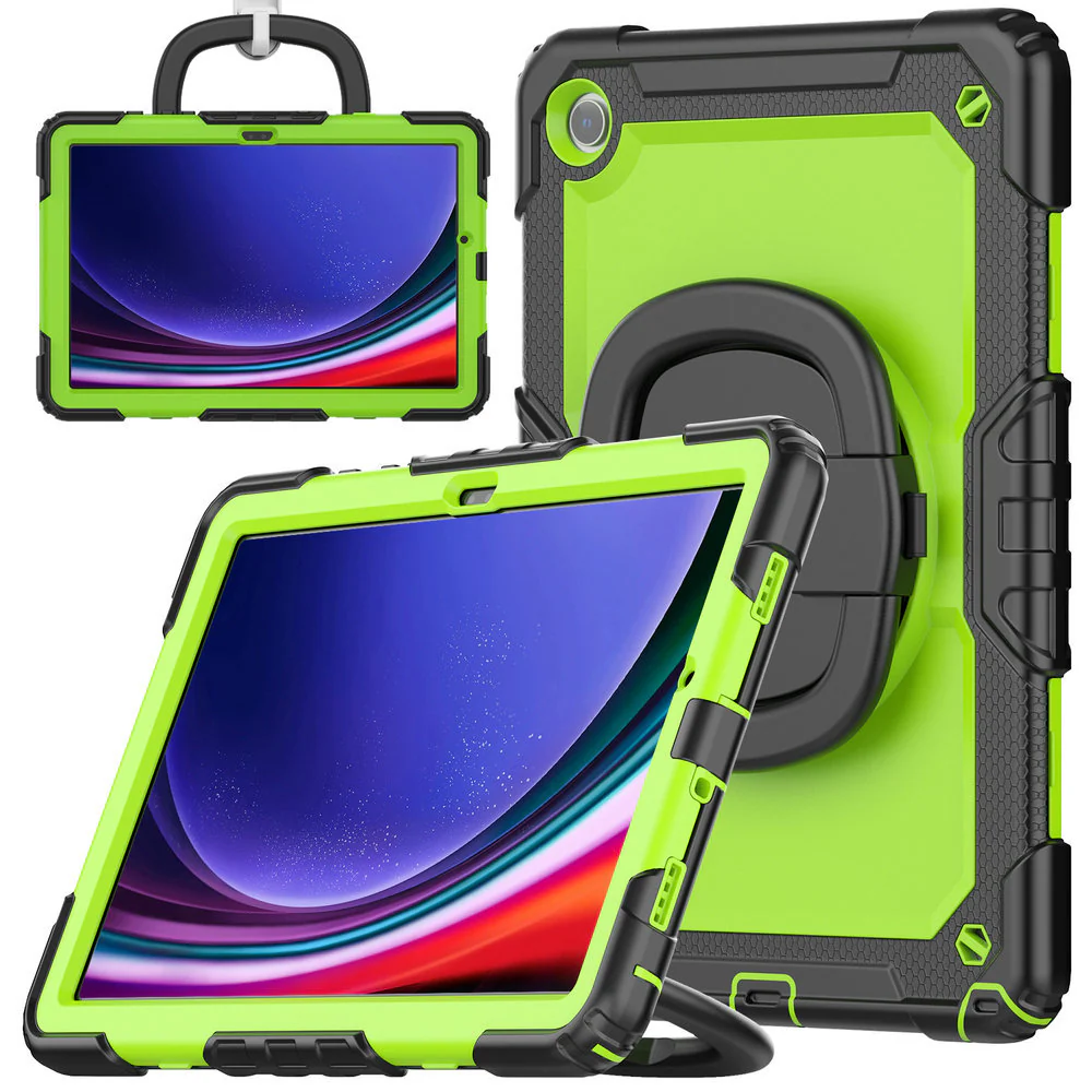 [Built-in 360 Degree Stand] Samsung Galaxy Tab S10 FE Plus (2025) 13.1" - Heavy Duty Rugged Series Case - Image 5