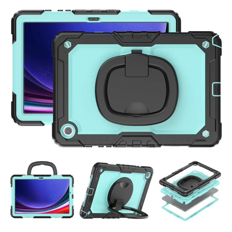 [Built-in 360 Degree Stand] Samsung Galaxy Tab S10 FE Plus (2025) 13.1" - Heavy Duty Rugged Series Case - Image 7