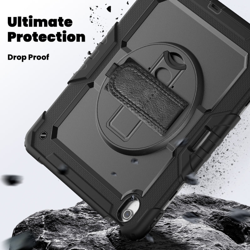 [Built-in 360° Rotating Hand Strap & Stand] Apple iPad 10.9/11'' 10/11th Gen (2022/2025) Shockproof with Screen Protector Pencil Holder Heavy Duty Series Case - Image 5