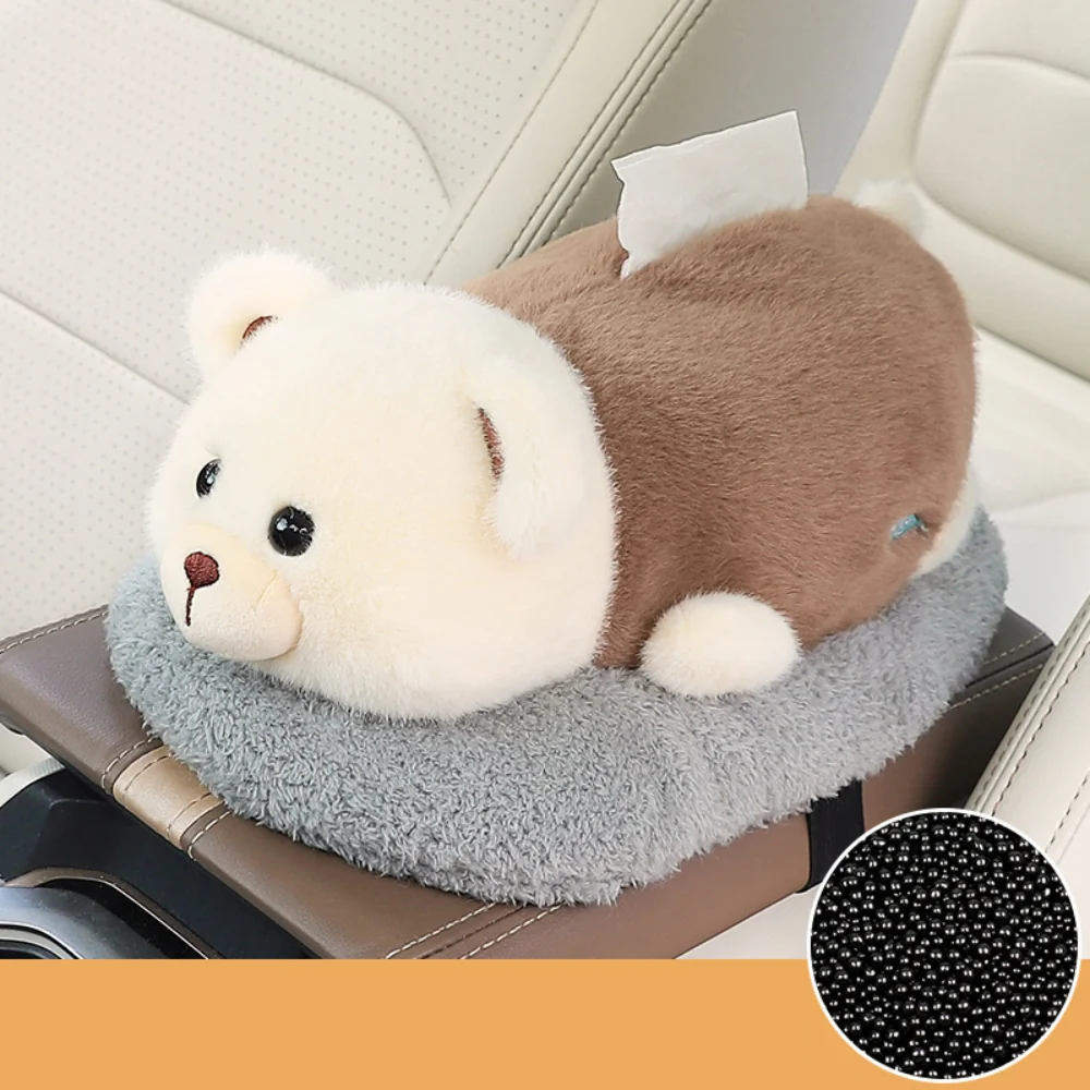 [Built-in Activated Carbon] Creative Cartoon Animal Car Armrest Tissue Box Car Decoration Formaldehyde Absorption