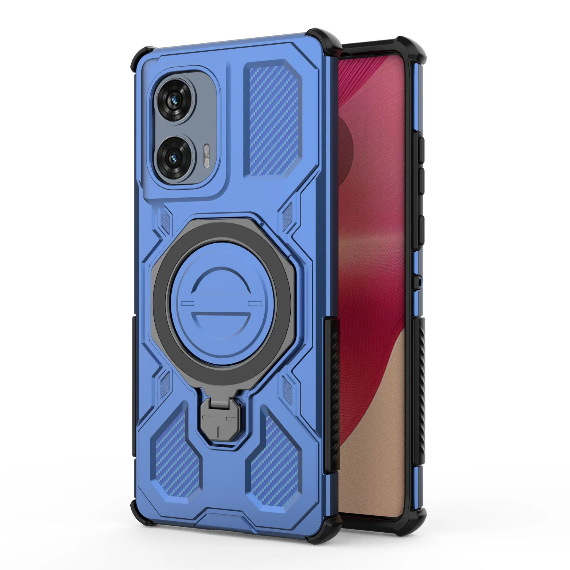 [Built-in Bracket][Magsafe Compatible] Motorola Moto Edge 60/Pro/Fusion Heavy Duty Stand Case - Image 4
