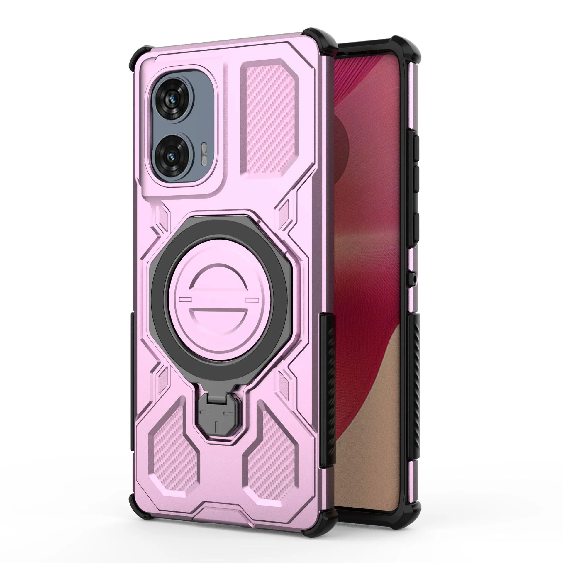 [Built-in Bracket][Magsafe Compatible] Motorola Moto Edge 60/Pro/Fusion Heavy Duty Stand Case - Image 9