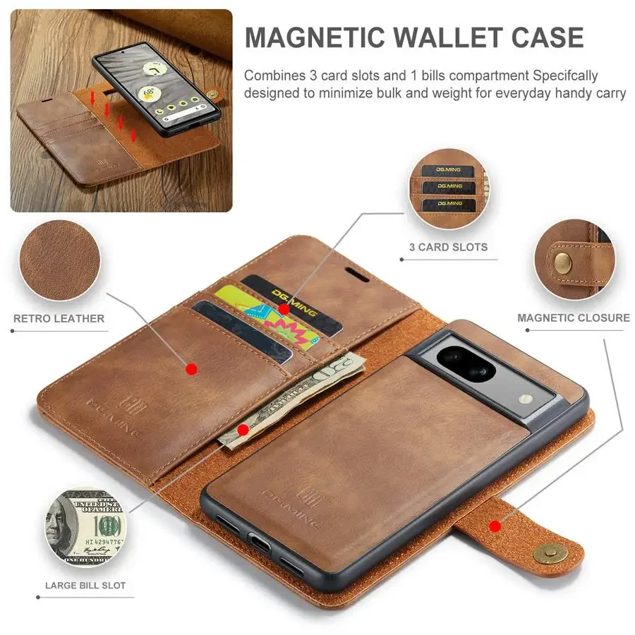 [Built-in Card Slot] Google Pixel 9/Pro/Pro XL Business-Style Premium Leather Flip Shockproof Wallet Series Case - Image 9