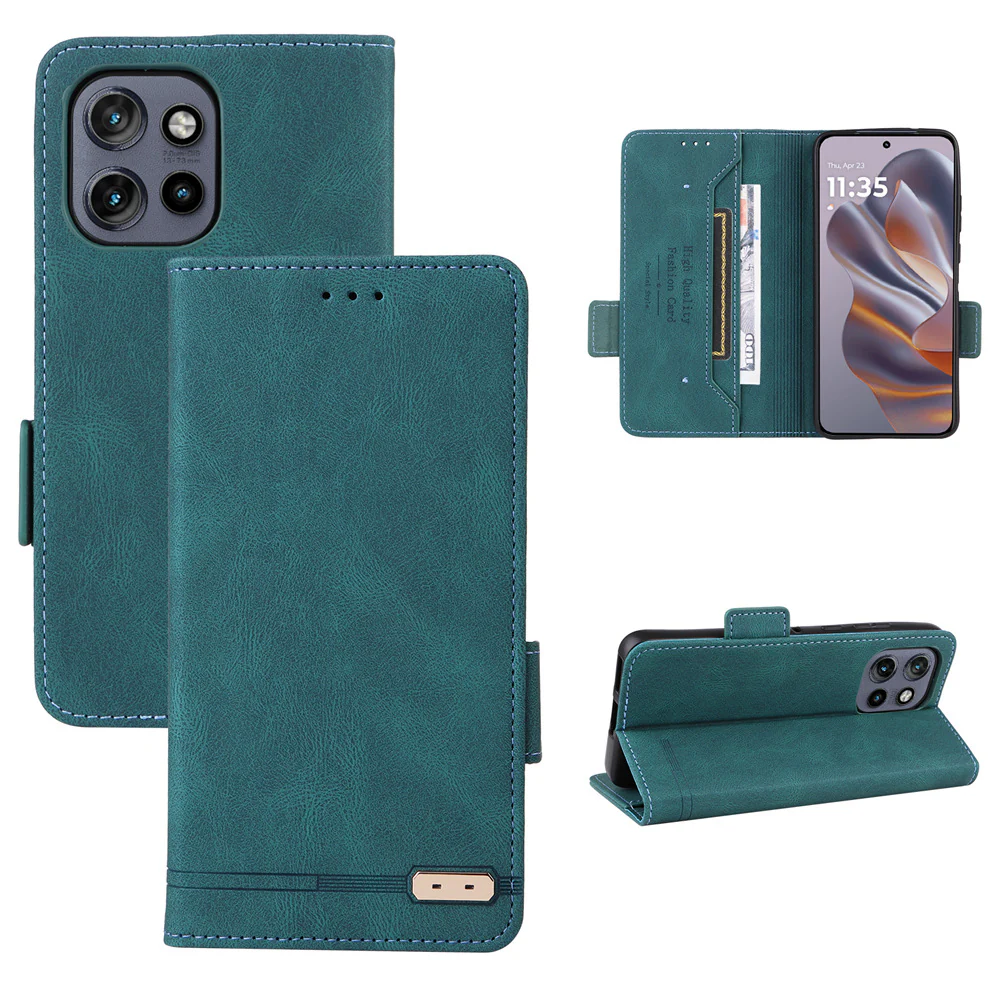 [Built-in Card Slot] Motorola Moto Edge 50 Neo Leather Flip Shockproof Essentials Series Case - Image 10