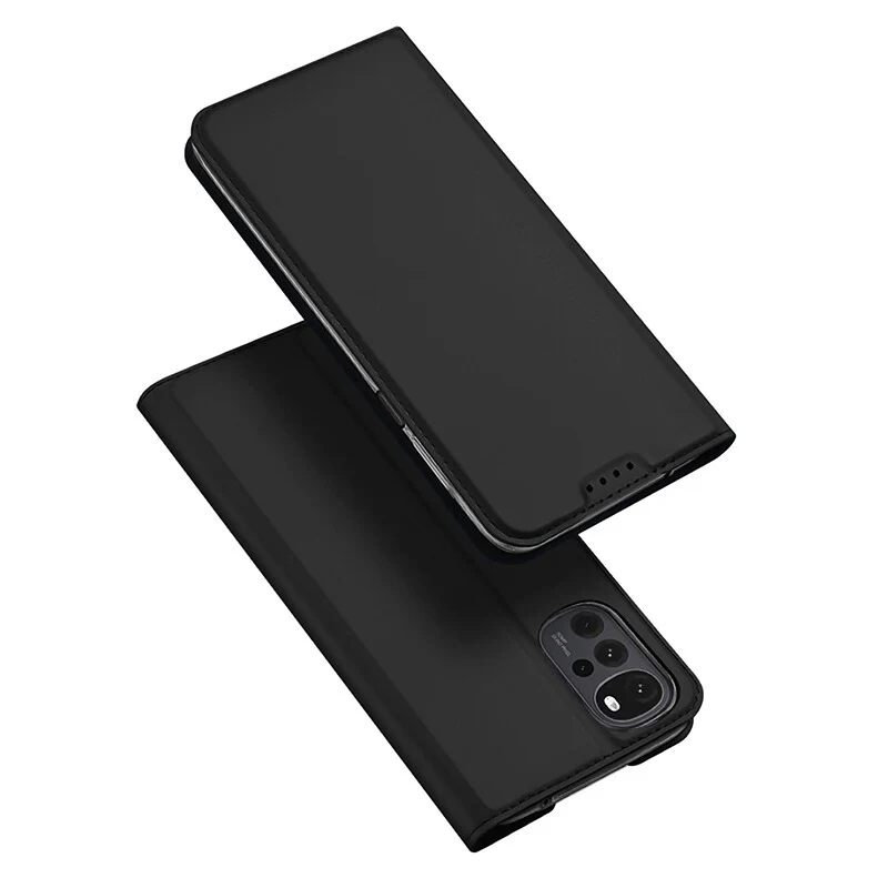 [Built-in Card Slot] Motorola Moto G34/45 Leather Flip Shockproof Essentials Series Case - Image 6