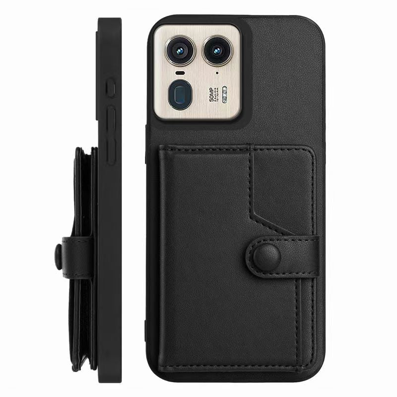 [Built-in Card Slot] Motorola Moto X50 Ultra/Edge 50/Neo Leather Shockproof Wallet Series Case - Image 10