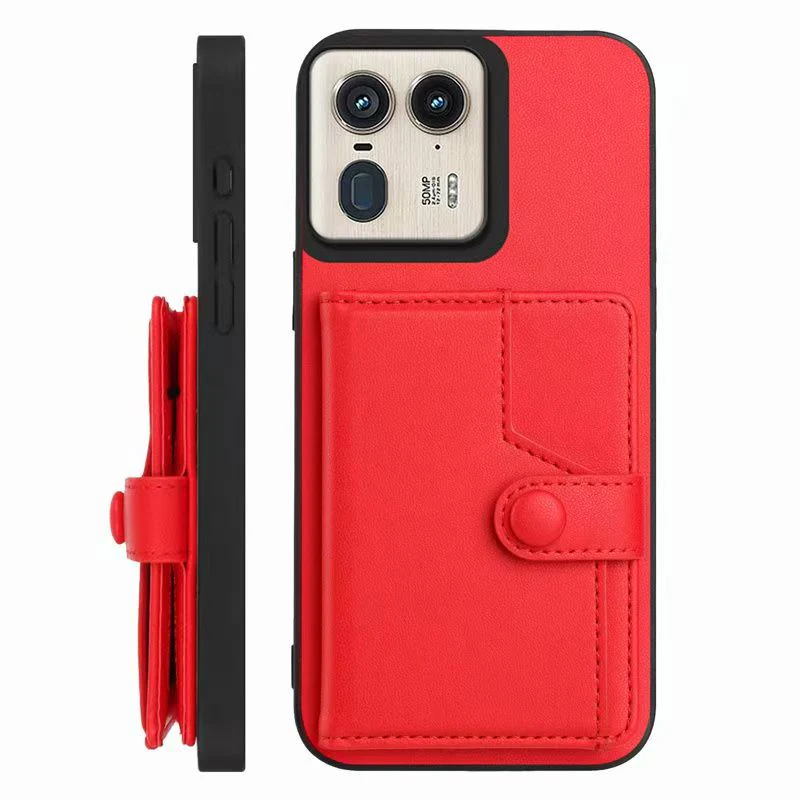 [Built-in Card Slot] Motorola Moto X50 Ultra/Edge 50/Neo Leather Shockproof Wallet Series Case - Image 11