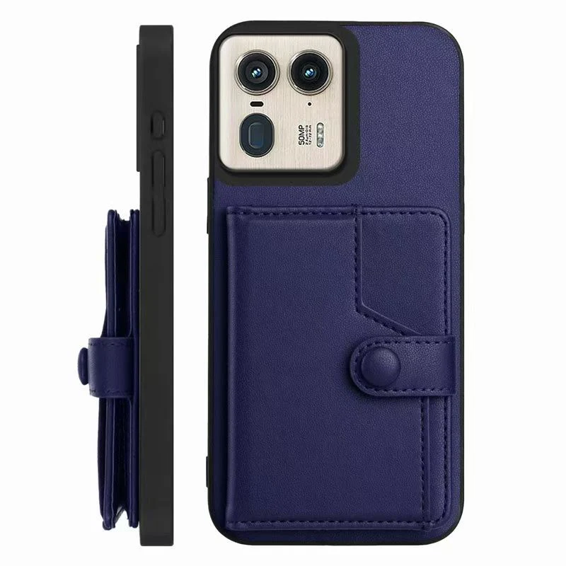 [Built-in Card Slot] Motorola Moto X50 Ultra/Edge 50/Neo Leather Shockproof Wallet Series Case - Image 14