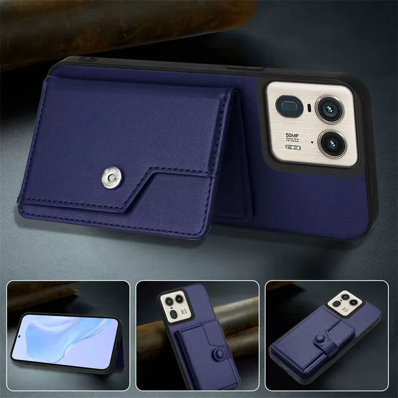 [Built-in Card Slot] Motorola Moto X50 Ultra/Edge 50/Neo Leather Shockproof Wallet Series Case - Image 6