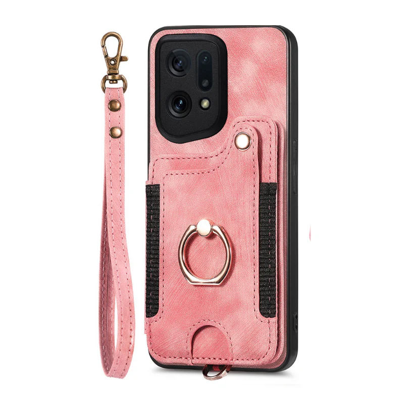[Built-in Card Slot][With Lanyard] OPPO Reno15 Pro/F - Multifunctional Wallet Phone Case