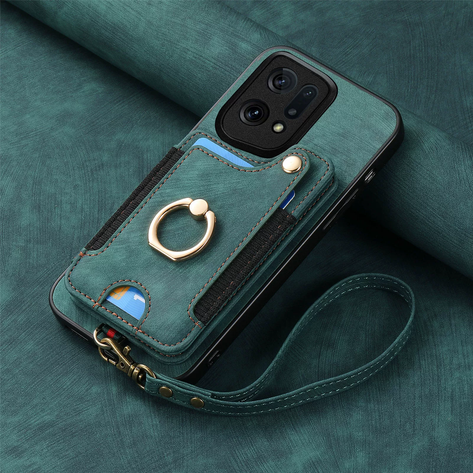 [Built-in Card Slot][With Lanyard] OPPO Reno15 Pro/F - Multifunctional Wallet Phone Case - Image 12