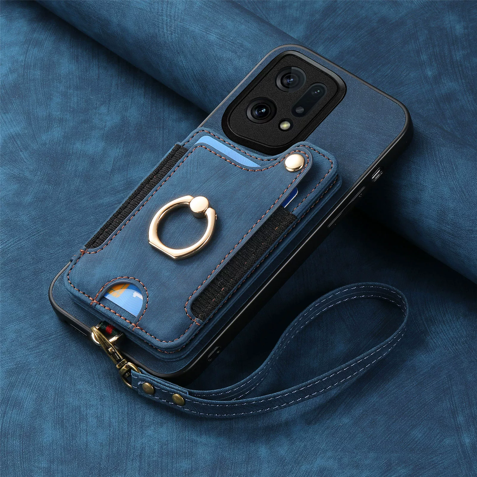 [Built-in Card Slot][With Lanyard] OPPO Reno15 Pro/F - Multifunctional Wallet Phone Case - Image 13