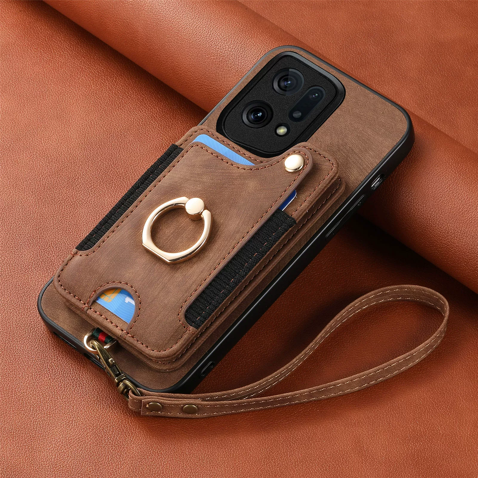 [Built-in Card Slot][With Lanyard] OPPO Reno15 Pro/F - Multifunctional Wallet Phone Case - Image 15