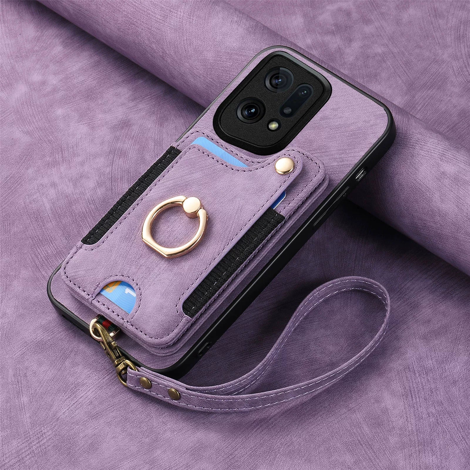 [Built-in Card Slot][With Lanyard] OPPO Reno15 Pro/F - Multifunctional Wallet Phone Case - Image 16