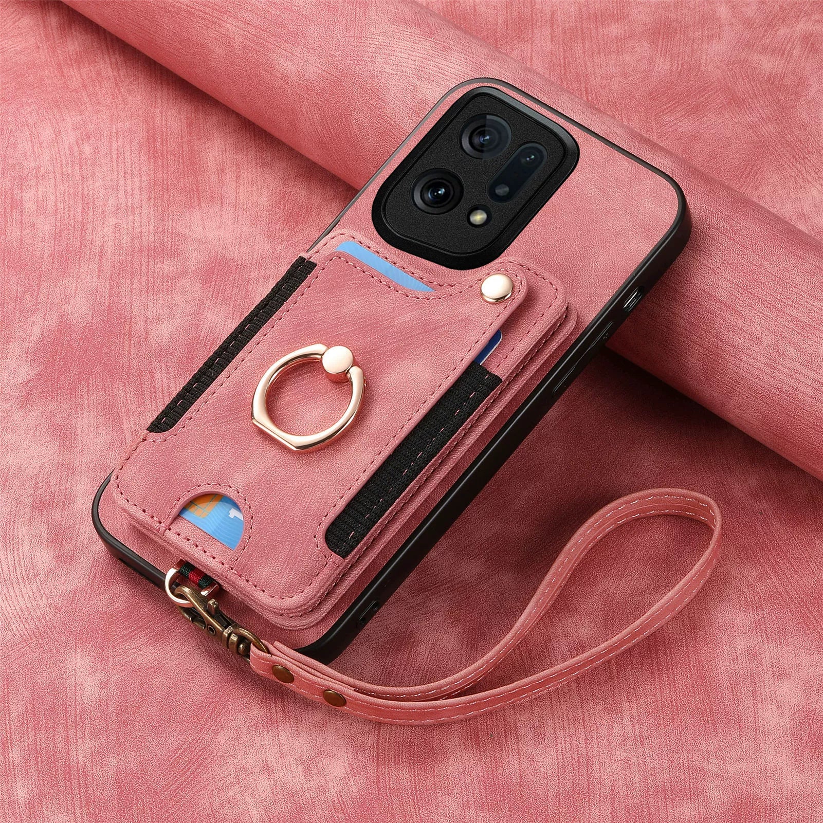 [Built-in Card Slot][With Lanyard] OPPO Reno15 Pro/F - Multifunctional Wallet Phone Case - Image 17