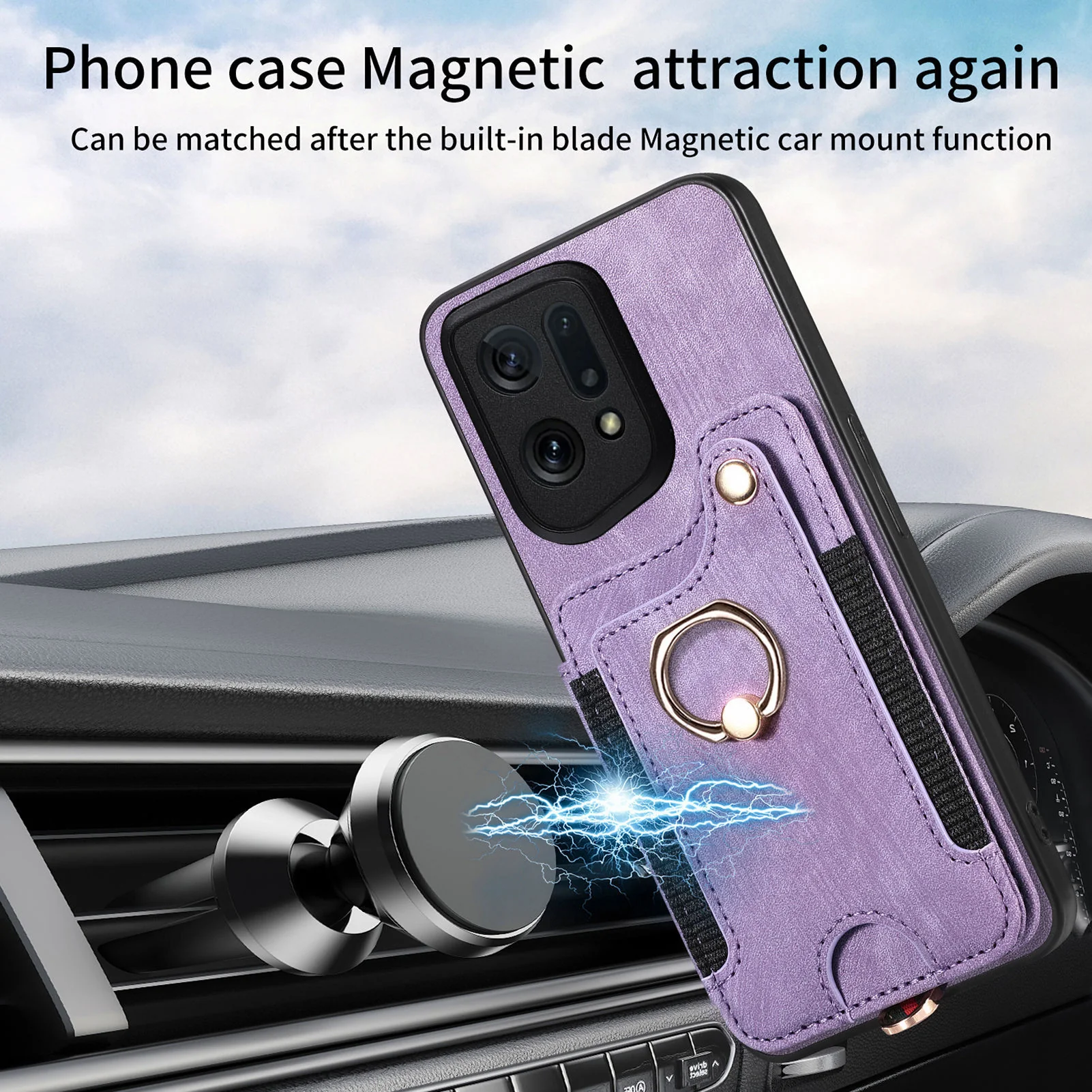 [Built-in Card Slot][With Lanyard] OPPO Reno15 Pro/F - Multifunctional Wallet Phone Case - Image 5