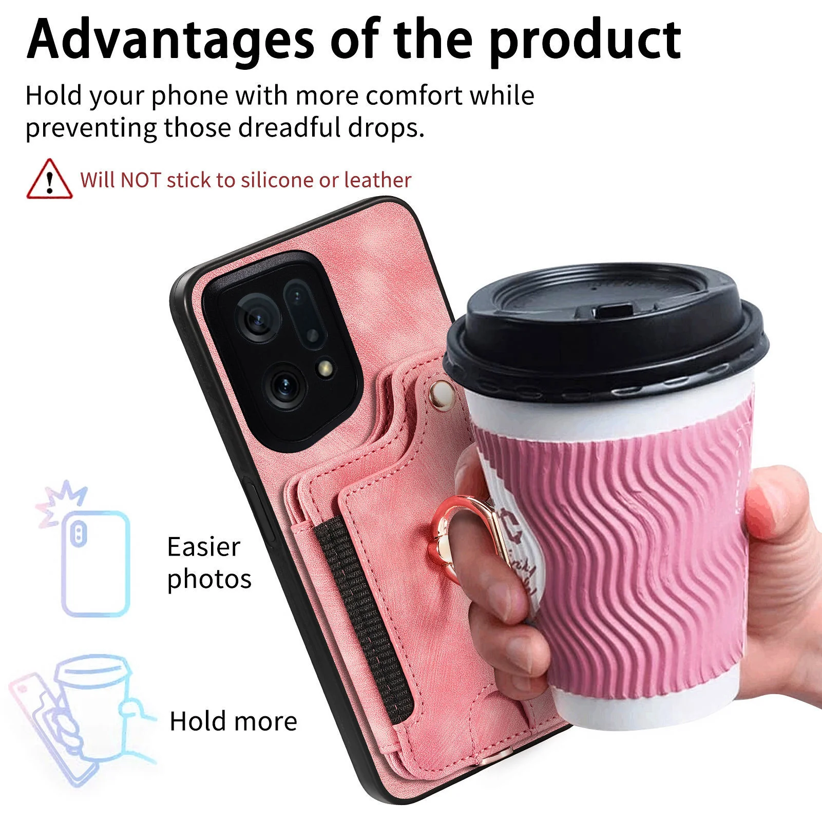 [Built-in Card Slot][With Lanyard] OPPO Reno15 Pro/F - Multifunctional Wallet Phone Case - Image 7
