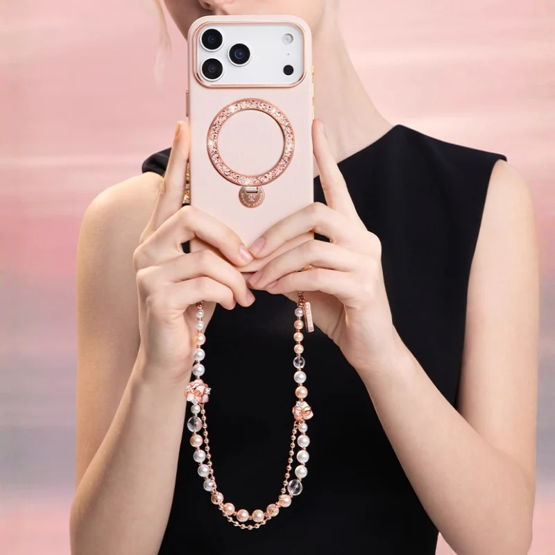 [Built-in Jewelry Stand] Apple iPhone 17 Pro/Max - PYNANA Premium Leather Phone Case