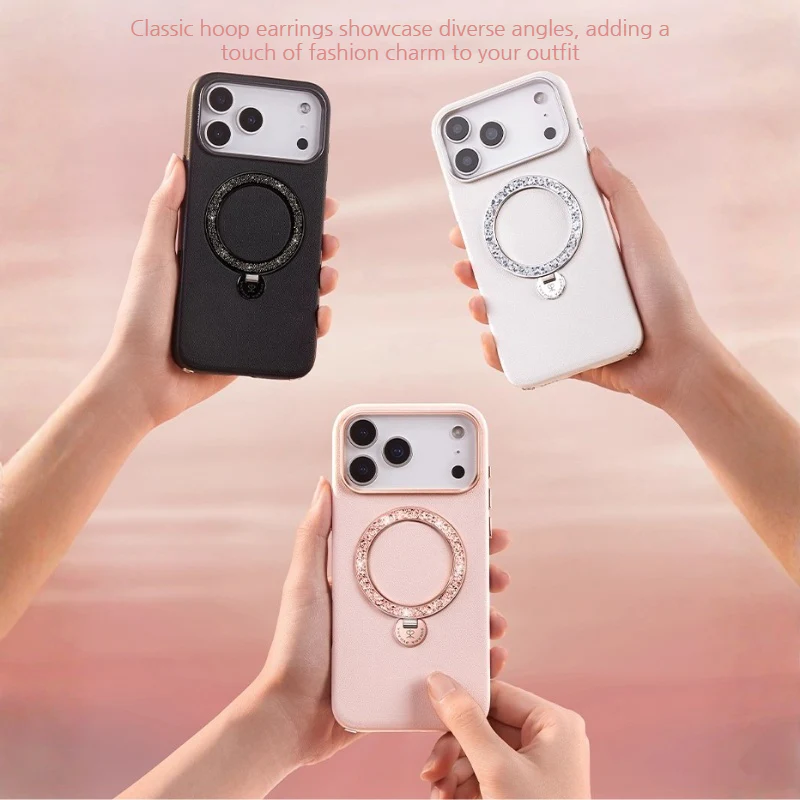 [Built-in Jewelry Stand] Apple iPhone 17 Pro/Max - PYNANA Premium Leather Phone Case - Image 5