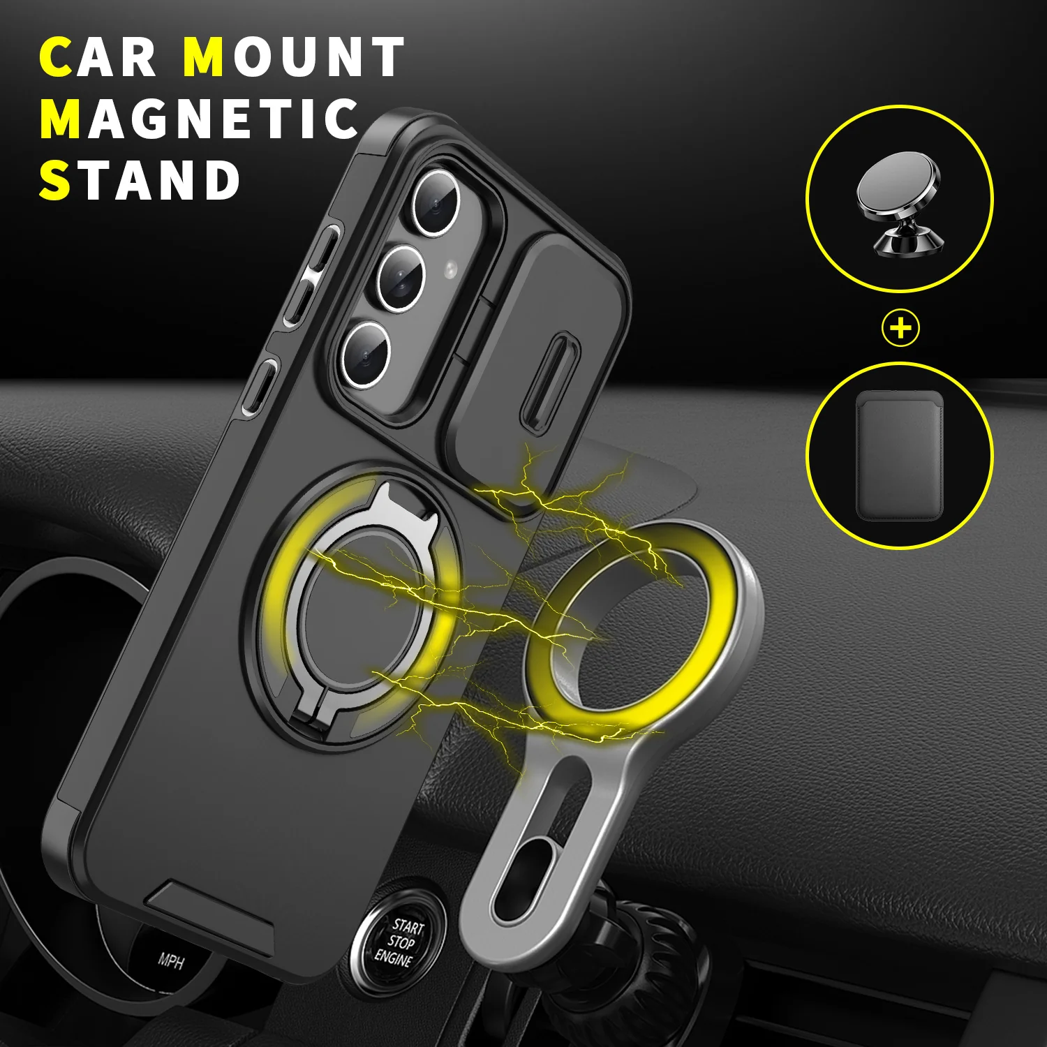 [Built-in Kickstand] Samsung Galaxy A17 (SM-A176) - Rugged Shockproof Heavy Duty Series Case - Image 10