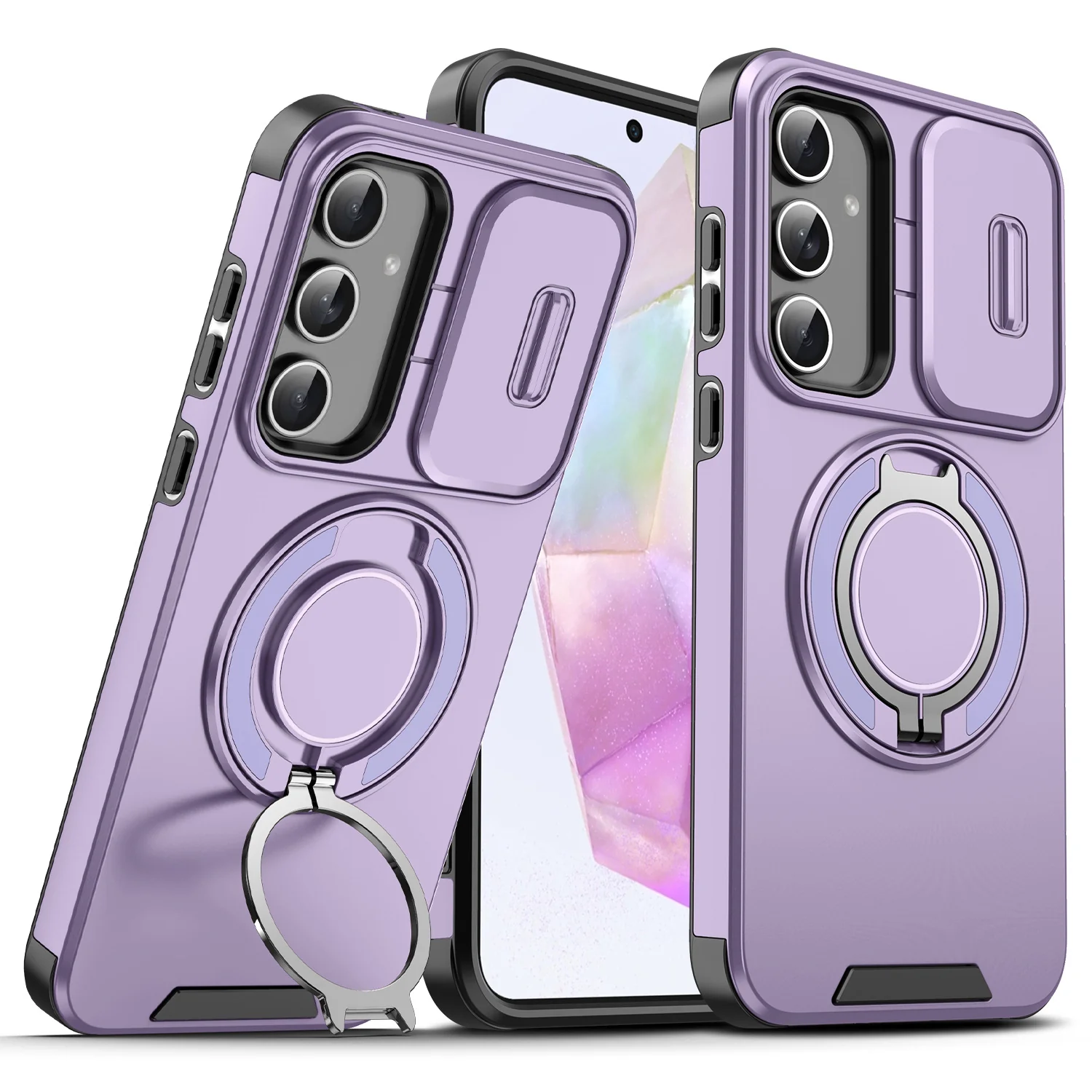 [Built-in Kickstand] Samsung Galaxy A17 (SM-A176) - Rugged Shockproof Heavy Duty Series Case - Image 5