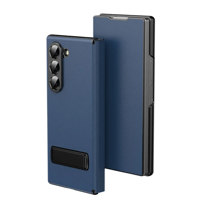 [Built-in Kickstand] Samsung Galaxy Z Fold7 (SM-F966) - Premium Leather Shockproof Case - Image 12