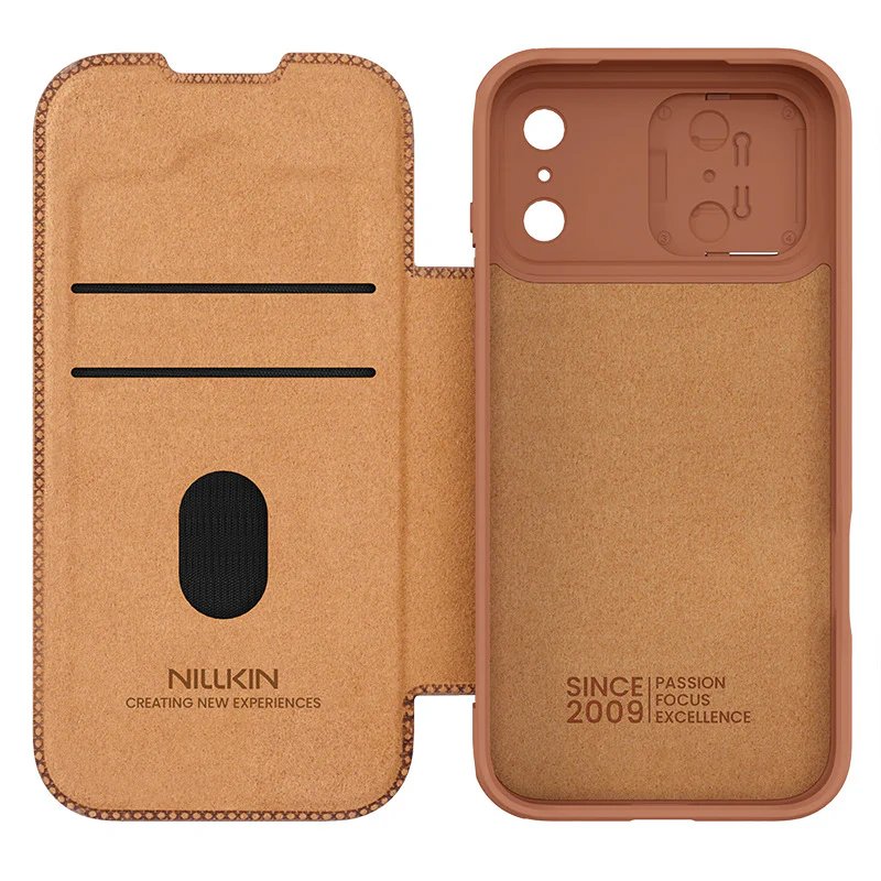 [Built-in Lens Cover][With Card Slot] Apple iPhone 17 Pro/Pro Max NILLKIN Flip Cover Full-body Shockproof Case - Image 7