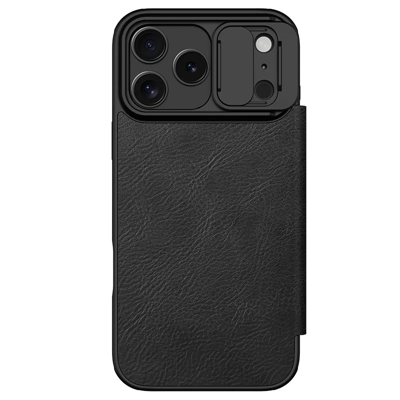 [Built-in Lens Cover][With Card Slot] Apple iPhone 17 Pro/Pro Max NILLKIN Flip Cover Full-body Shockproof Case - Image 8