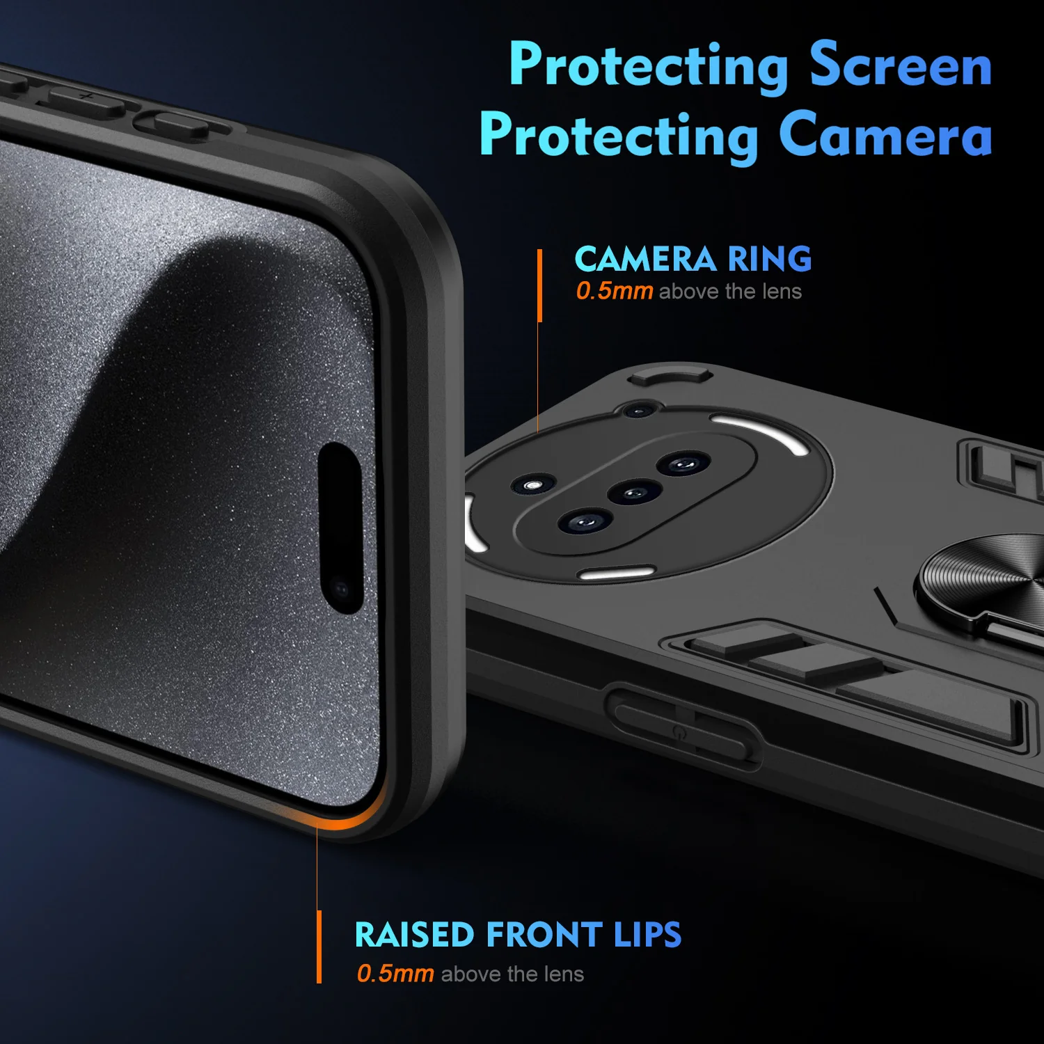 [Built-in Metal Kickstand] Nothing Phone (3a)/Pro Full-Cover Shockproof Protective Case - Image 5