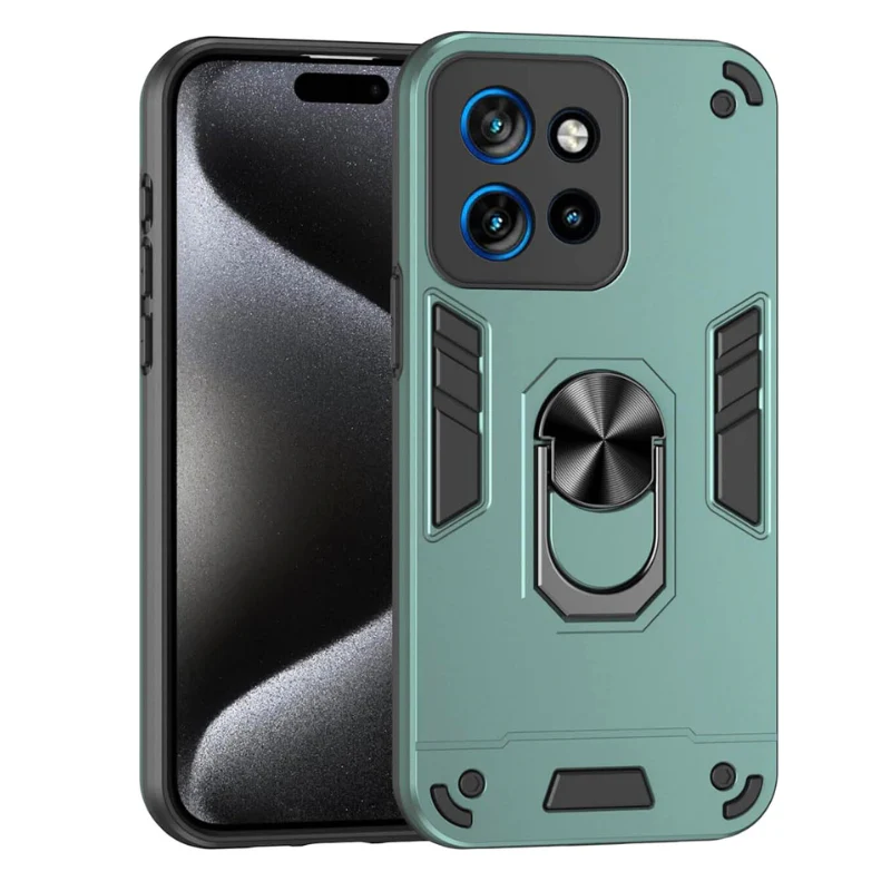 [Built-in Metal Ring Kickstand] Motorola Moto G85 - Shockproof Heavy Duty Series Case - Image 9