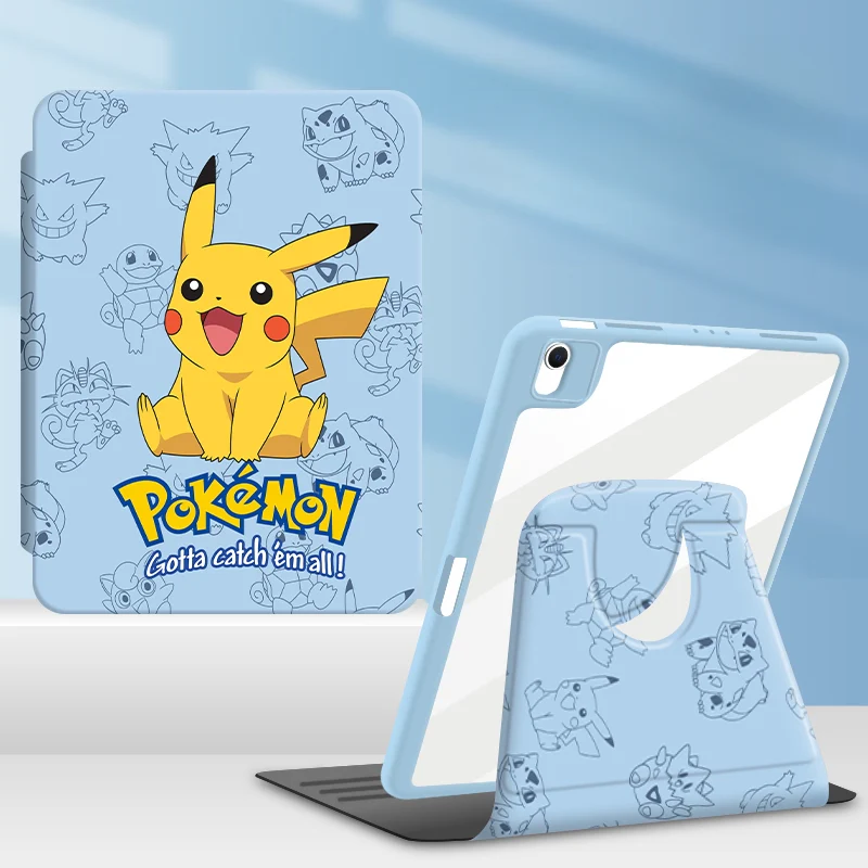 [Built-in Pen Slot] Apple iPad 10.9/11'' 10/11th Gen (2022/2025) Pokémon Smart 360° Degree Rotate Stand Shockproof Flip Cover Case - Image 10