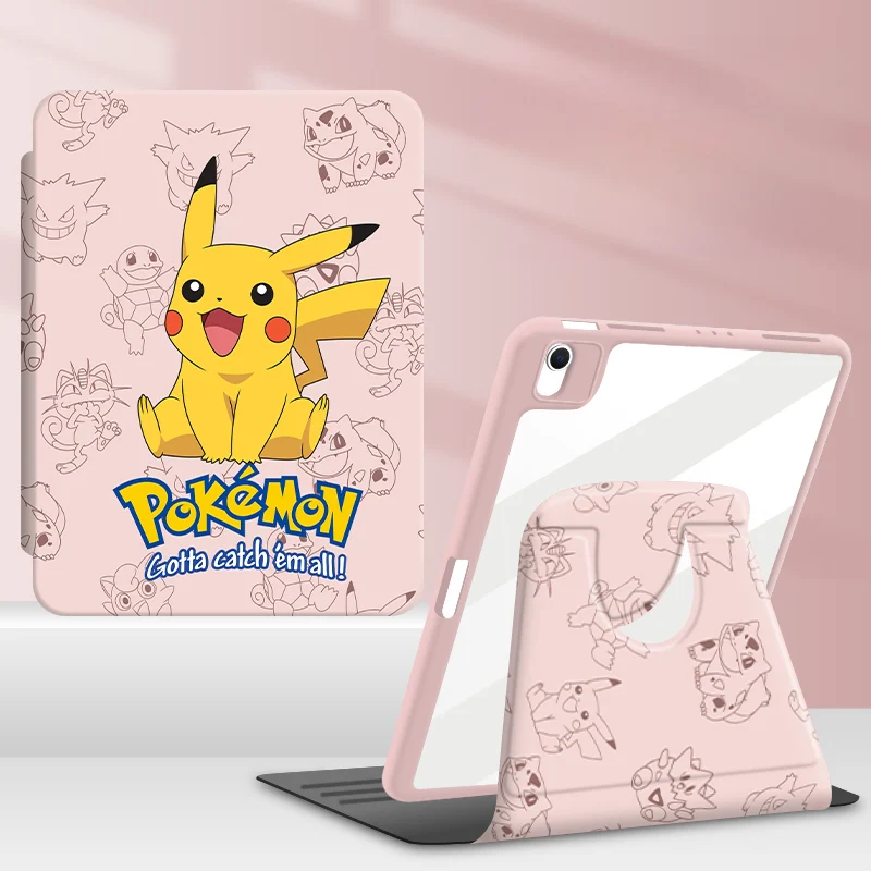 [Built-in Pen Slot] Apple iPad 10.9/11'' 10/11th Gen (2022/2025) Pokémon Smart 360° Degree Rotate Stand Shockproof Flip Cover Case - Image 9
