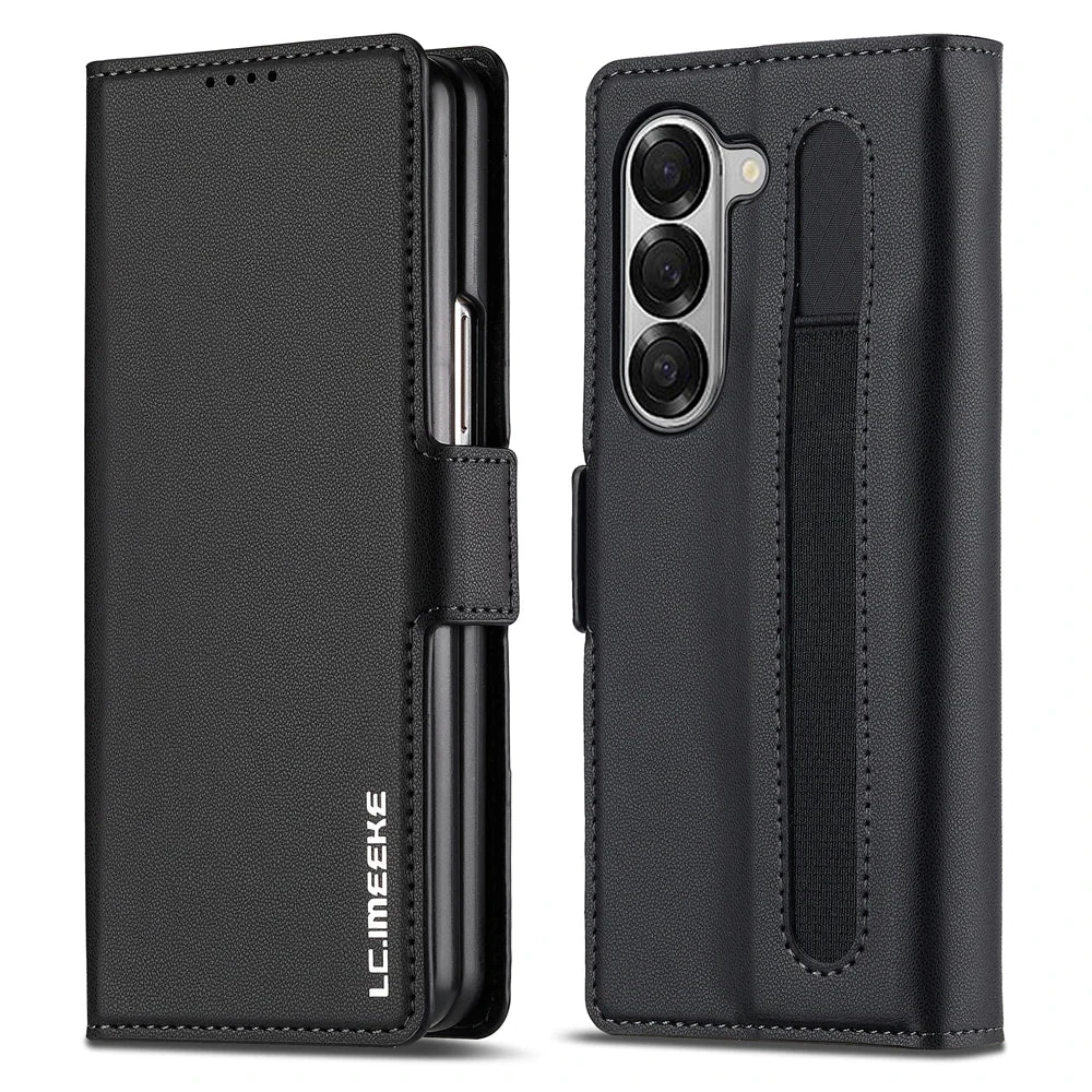 [Built-in Pen Slot][With Card Slot] Samsung Galaxy Z Fold7 Business Leather Fold Wallet Shockproof Case - Image 7