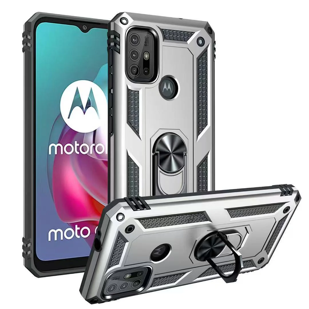[Built-in Ring Bracket] Motorola Moto G30/G10 Anti-slip Protective Hard Heavy Duty Series Case - Image 6